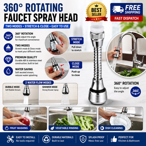 360 faucet extender - extender, bendable