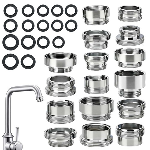 16pcs faucet adapter kit brass - 16pcs,