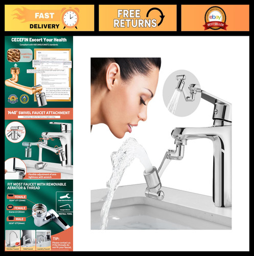 360 swivel faucet extender - 360°,