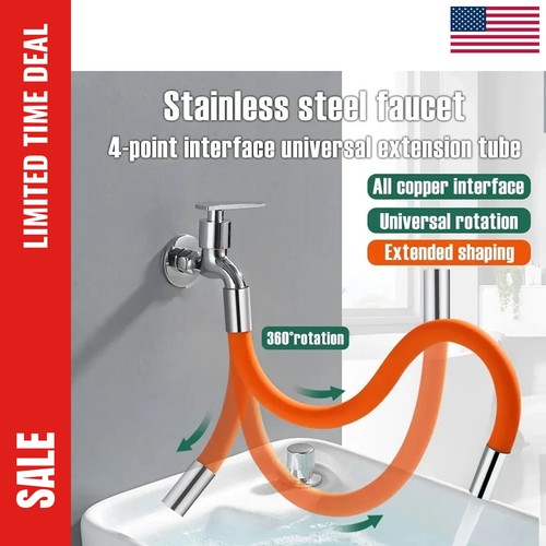 Faucet extender flexible hose - flexible,