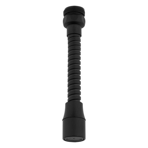 Black kitchen tap aerator - black,